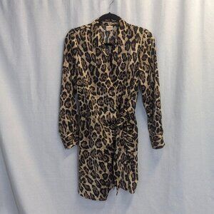 Intempo Medium Leopard Print Wrap Dress